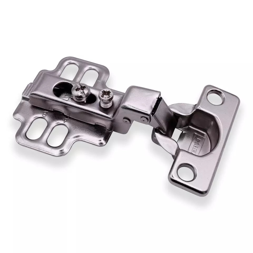 Complete hinge kit to add a door to IKEA KALLAX or IVAR units. Includes 1 KOMPLEMENT hinge 109337 and 1 mounting plate 109220 for DIY projects.