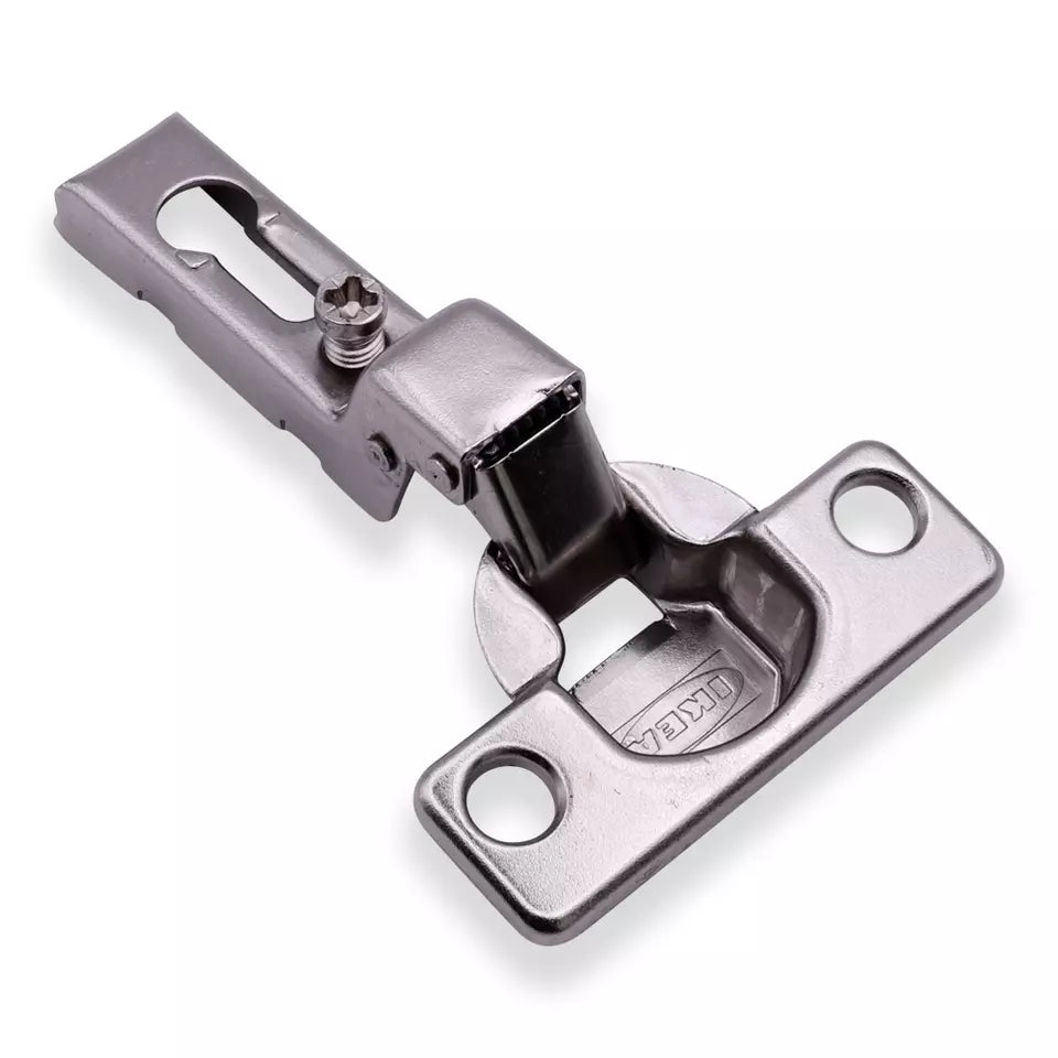 Complete hinge kit to add a door to IKEA KALLAX or IVAR units. Includes 1 KOMPLEMENT hinge 109337 and 1 mounting plate 109220 for DIY projects.