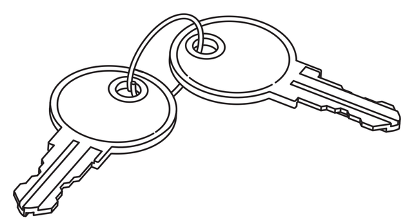 Photo de la pièce officielle IKEA 142582. Clé de remplacement pour armoire métallique PS. Retrouvez l'accès à votre meuble. Livraison gratuite.