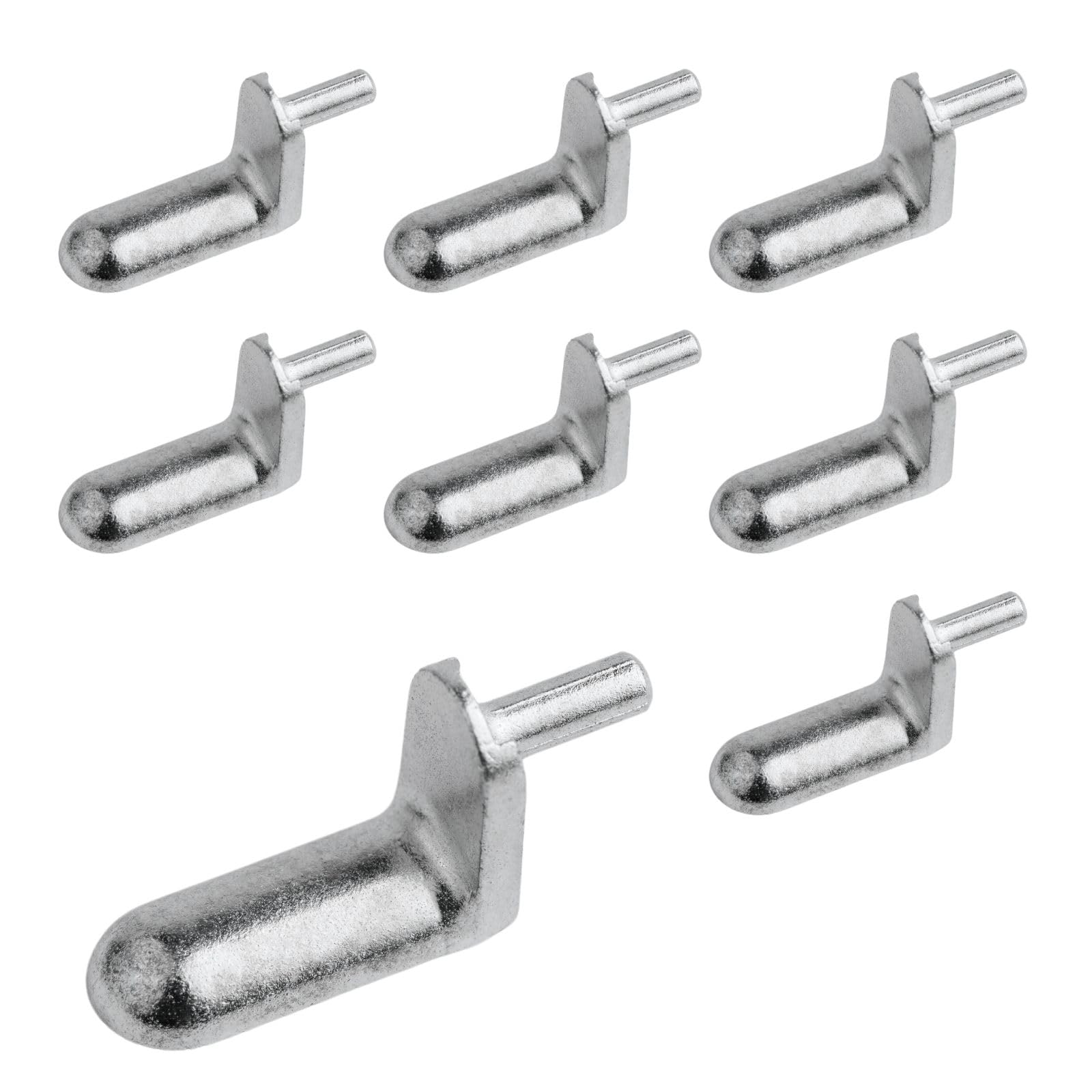 Pack of 8 shelf support pins 113301 for IKEA's BESTÅ and BRIMNES furniture series. Use to add, adjust, or replace your shelves.